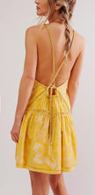 Load image into Gallery viewer, NWT Medium Free People Yellow Deserted Island Mini Dress