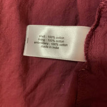 Load image into Gallery viewer, 2XL Lane Bryant Maroon Pink Eyelet Off Shoulder Blouse