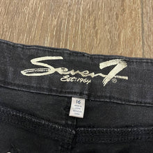 Load image into Gallery viewer, Size 16 Seven Plus Size Black HIGH RISE TUMMYLESS SKINNY JEANS