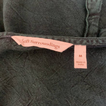 Load image into Gallery viewer, Size Medium Soft Surroundings Emerald Green Vivian Boho Western Velvet Lace Top