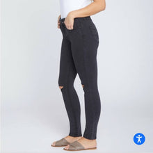 Load image into Gallery viewer, Size 16 Seven Plus Size Black HIGH RISE TUMMYLESS SKINNY JEANS