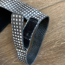 Load image into Gallery viewer, Size 9 VINCE Black & White Checkered Ankle Strap Heels