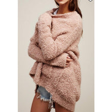 Load image into Gallery viewer, Extra Small Free People Chunky Pink Boucle Sweater Cardigan