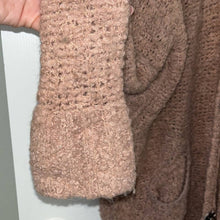 Load image into Gallery viewer, Extra Small Free People Chunky Pink Boucle Sweater Cardigan