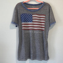 Load image into Gallery viewer, XL Zoe + Liv United States Flag Patriotic Fourth of July Tee