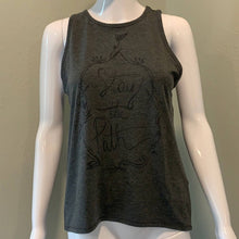 Load image into Gallery viewer, Size Small Calia Stay The Oath Charcoal Gray Criss Cross Tank