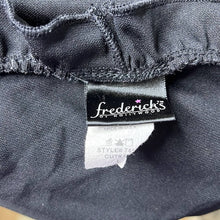 Load image into Gallery viewer, Size Large Fredericks Of Hollywood Black Lace Up Cut Out Ruffle Tank Top