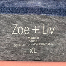 Load image into Gallery viewer, XL Zoe + Liv United States Flag Patriotic Fourth of July Tee