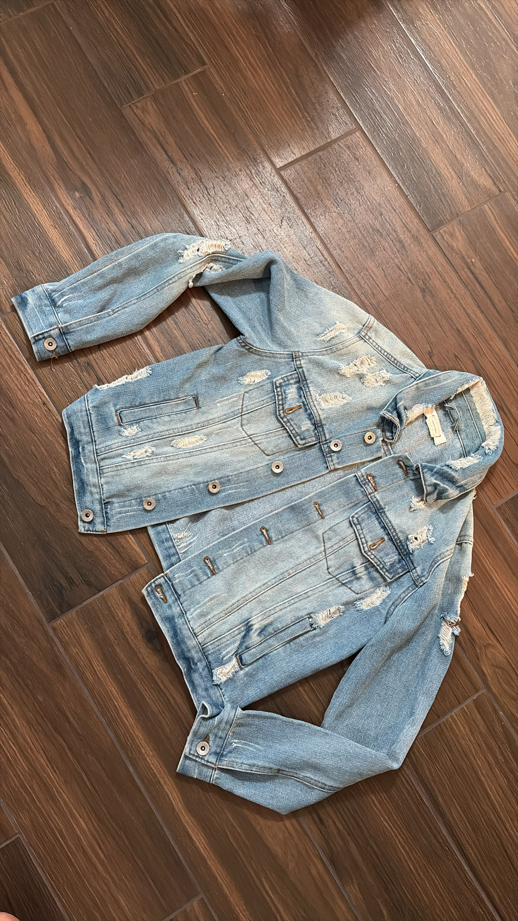 Small Ci Sono Distressed Denim Jacket