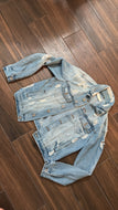 Small Ci Sono Distressed Denim Jacket