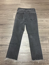 Load image into Gallery viewer, 28/7 Risen High Rise Raw Hem Ankle Straight Denim Jeans
