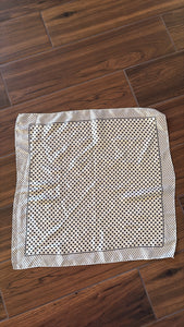 Black & White Polka Dot Satin Wild Rag