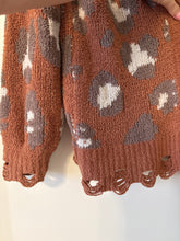 Load image into Gallery viewer, Medium Loveriche Frayed Edge Leopard Cardigan
