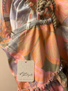 NWT Medium Free People Green Deserted Island Mini Dress