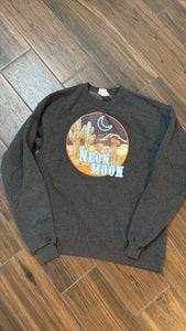 Medium Hanes Western Neon Moon Sweatshirt