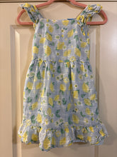 Load image into Gallery viewer, Girls 6 Draper James Cotton Lemon Sun Dress
