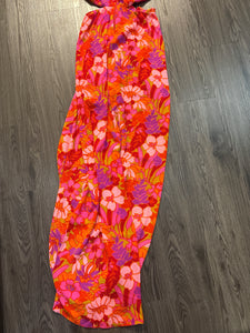 XL NWT Show Me Your Mumu Pink Orange Floral Cut Out Maxi Dress