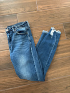 Size 29 Kancan High Waisted Raw Hem Skinny Jeans