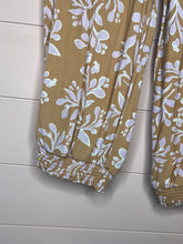 Load image into Gallery viewer, XL Aerie Tan &amp; Purple Printed Casual Jogger Pants
