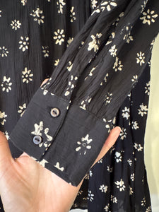 Small Zara Boho Floral Smocked Mini Dress