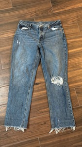 Size 10 Old Navy High Rise Slouchy Button Fly Jeans