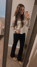 Load image into Gallery viewer, Size 12 Wild Fable Black Denim Low-Rise Flare Jeans
