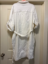 Load image into Gallery viewer, 22/24 Ashley Stewart NWT Ivory Denim Button Down Western Dress
