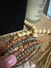 Load image into Gallery viewer, Boho Brown &amp; Silver Western Coil Bracelet
