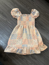 Load image into Gallery viewer, Girls XS 4-5 Floral Patch Work Dress
