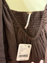 Load image into Gallery viewer, XL Free People NWT Brown Coconut Ruffle Crop Top
