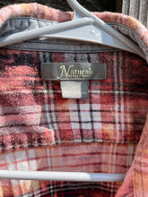 Load image into Gallery viewer, Medium Womens Bleached Flannel Button Up
