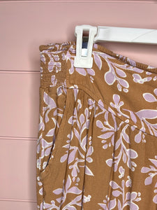 XL Aerie Tan & Purple Printed Casual Jogger Pants