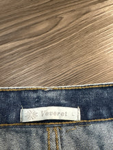 Load image into Gallery viewer, Large Vervet Raw Hem Denim Mini Skirt
