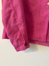 Load image into Gallery viewer, XL Hot Pink Thin Corduroy Shacket
