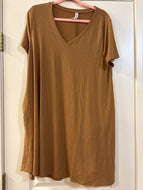 1X Zenana NWOT V-Neck T-Shirt Dress