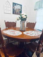 Cottage Core Vintage Floral Lace Place Mats (2)