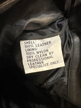 Load image into Gallery viewer, Vintage 11/12 (medium) Black Genuine Leather Straight Skirt
