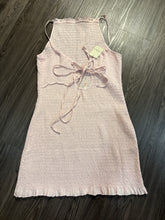 Load image into Gallery viewer, NWT Free People Large Pink Iyla Smocked Mini Dress
