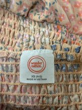 Load image into Gallery viewer, Girls XS 4-5 Floral Patch Work Dress
