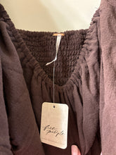 Load image into Gallery viewer, XL Free People NWT Brown Coconut Ruffle Crop Top
