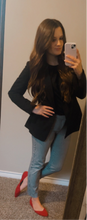 Load image into Gallery viewer, 10 Tall Old Navy Pixie Mid Rise Black White Printed Dress Pants
