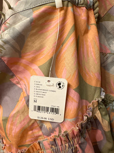 NWT Medium Free People Green Deserted Island Mini Dress