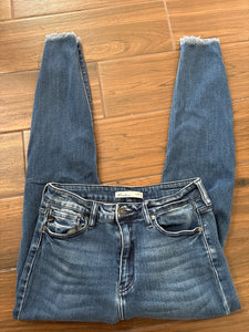 Size 29 Kancan High Waisted Raw Hem Skinny Jeans