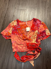 Load image into Gallery viewer, Large Free People NWT Boho Ashley Wrap Crop Top
