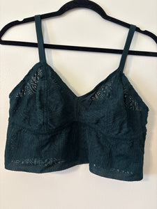 XL Aerie Cable Lace Longline Bralette