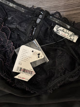 Load image into Gallery viewer, XS Free People Intimately NWT Black Pink Lace Double Date Layer Body Suit
