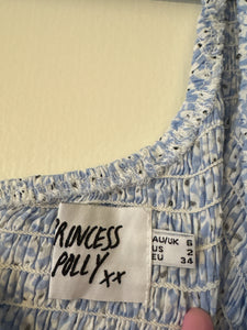 Size 2 Princess Polly Elza Mini One Shoulder Dress