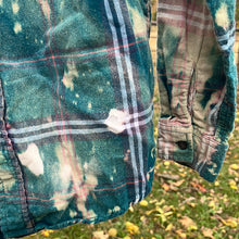 Load image into Gallery viewer, Kids 10-12 Bleached Long Sleeve Flannel
