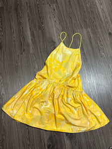 NWT Medium Free People Yellow Deserted Island Mini Dress