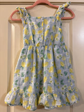 Load image into Gallery viewer, Girls 6 Draper James Cotton Lemon Sun Dress

